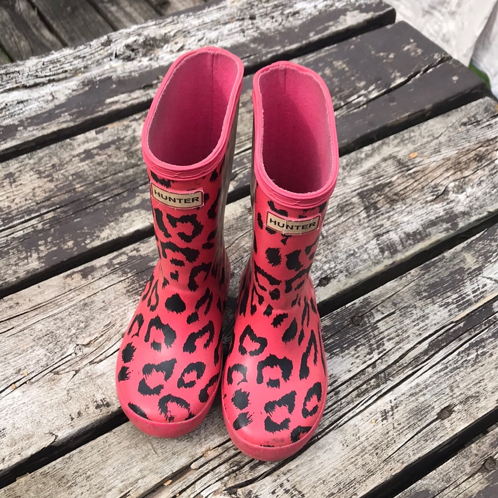 Hunter rain boots red boys girls British style size 9 toddler